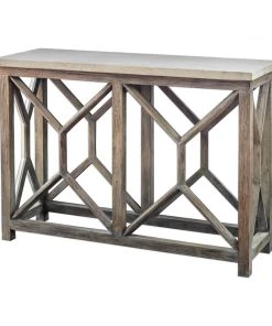 LIVING ROOM Uttermost Catali Ivory Stone Console Table 10 LIVING ROOM Uttermost Catali Ivory Stone Console Table