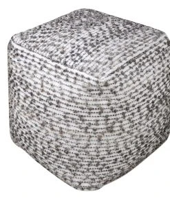 Uttermost Valda Linen Wool Pouf Benches, Ottomans & Poufs