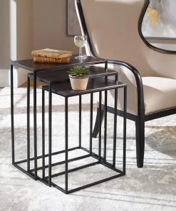 Uttermost Coreene Iron Nesting Tables S/3