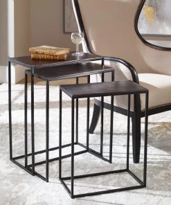 Uttermost Coreene Iron Nesting Tables S/3