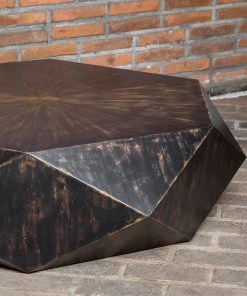 Uttermost Volker Worn Black Coffee Table LIVING ROOM