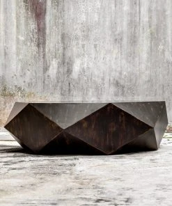 Uttermost Volker Worn Black Coffee Table LIVING ROOM