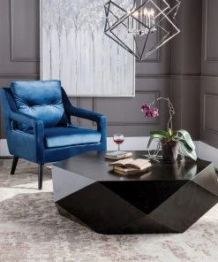 Uttermost Volker Worn Black Coffee Table LIVING ROOM