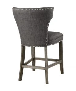 Uttermost Arnaud Charcoal Counter Stool Bar & Counter Stools