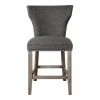 Uttermost Arnaud Charcoal Counter Stool Bar & Counter Stools