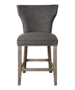 Uttermost Arnaud Charcoal Counter Stool Bar & Counter Stools