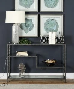 Uttermost Leo Industrial Console Table