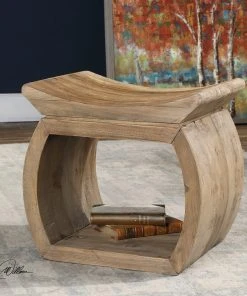 Uttermost Connor Elm Accent Stool Benches, Ottomans & Poufs 6 Uttermost Connor Elm Accent Stool Benches, Ottomans & Poufs