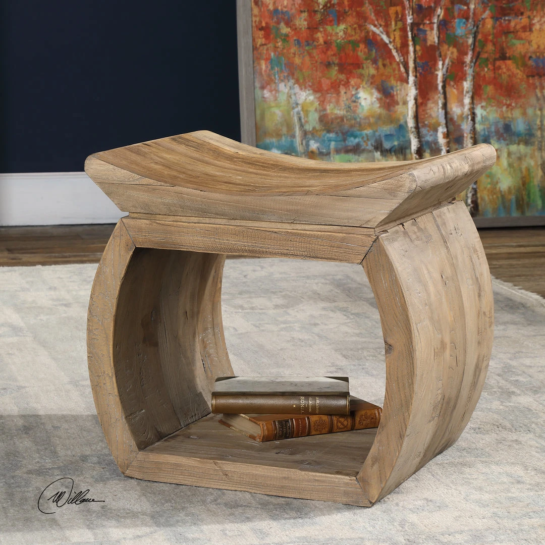 Uttermost Connor Elm Accent Stool Benches, Ottomans & Poufs 4 Uttermost Connor Elm Accent Stool Benches, Ottomans & Poufs