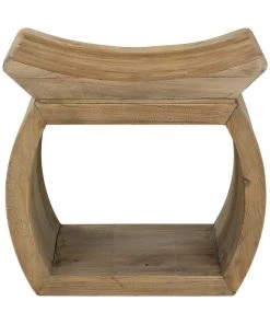 Uttermost Connor Elm Accent Stool Benches, Ottomans & Poufs