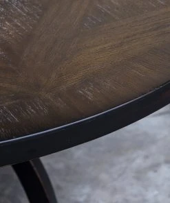 Uttermost Maiva Round Black Dining Table