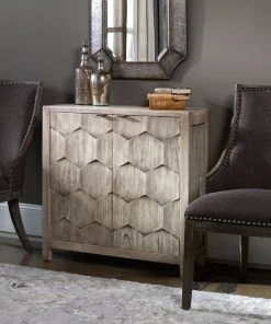Uttermost Catori Smoked Ivory Console Cabinet