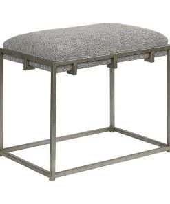 LIVING ROOM Uttermost Edie Silver Small Bench