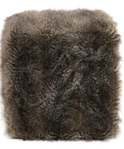 Uttermost Jayna Fur Ottoman LIVING ROOM