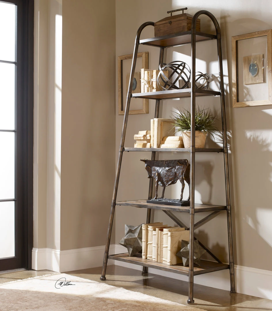 Uttermost Zosar Urban Industrial Etagere 4 Uttermost Zosar Urban Industrial Etagere