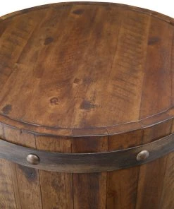 Side & End Tables Uttermost Ceylon Wine Barrel Side Table 9 Side & End Tables Uttermost Ceylon Wine Barrel Side Table