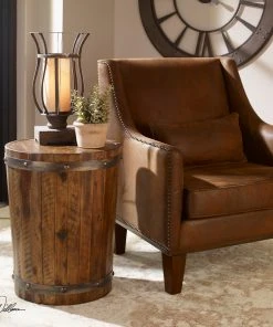 Side & End Tables Uttermost Ceylon Wine Barrel Side Table
