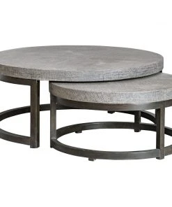 Uttermost Aiyara Gray Nesting Tables, S/2 LIVING ROOM