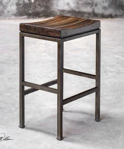 Uttermost Beck Industrial Bar Stool Bar & Counter Stools