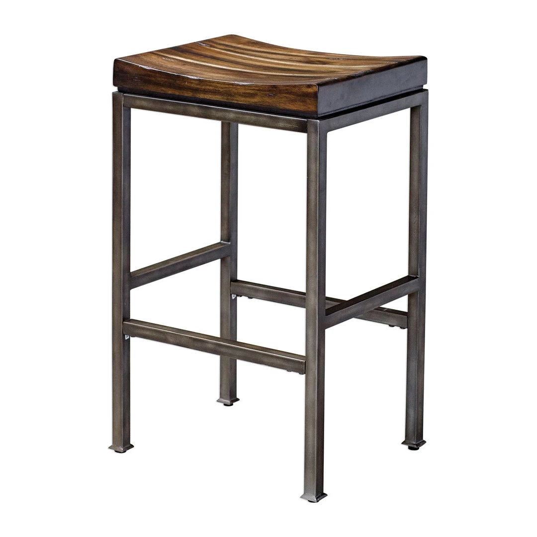 Uttermost Beck Industrial Bar Stool Bar & Counter Stools 3 Uttermost Beck Industrial Bar Stool Bar & Counter Stools