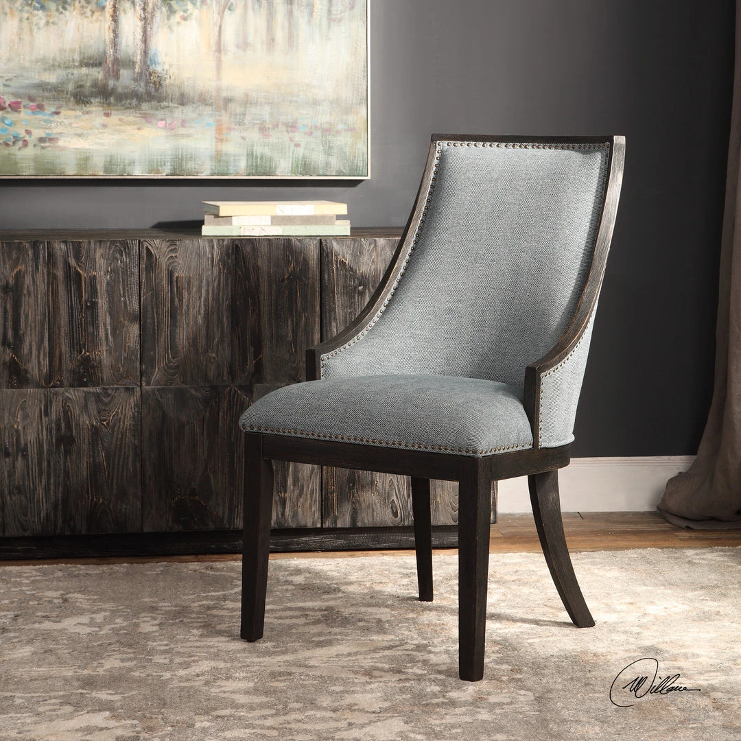 Uttermost Janis Ebony Accent Chair 4 Uttermost Janis Ebony Accent Chair