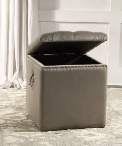 Uttermost Talullah Tufted Storage Ottoman LIVING ROOM