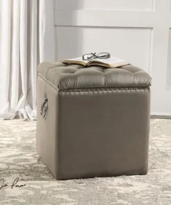 Uttermost Talullah Tufted Storage Ottoman LIVING ROOM