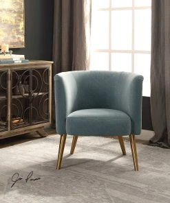 Uttermost Haider Gray Accent Chair