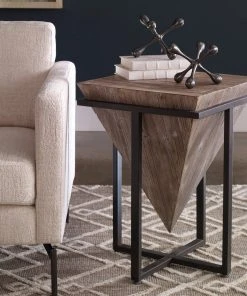 Side & End Tables Uttermost Bertrand Wood Accent Table