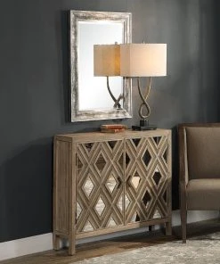 Uttermost Tahira Mirrored Accent Cabinet Chests & Cabinets