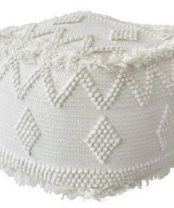Uttermost Uriah Ivory Pouf