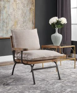 Uttermost Declan Industrial Accent Chair LIVING ROOM