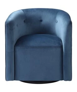LIVING ROOM Uttermost Mallorie Blue Swivel Chair
