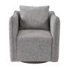 LIVING ROOM Uttermost Corben Gray Swivel Chair