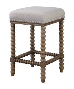 Uttermost Pryce Wooden Counter Stool