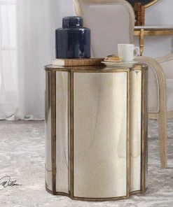 Uttermost Harlow Mirrored Accent Table