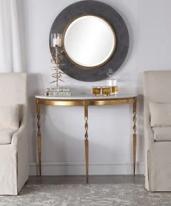 Uttermost Imelda Demilune Console Table LIVING ROOM