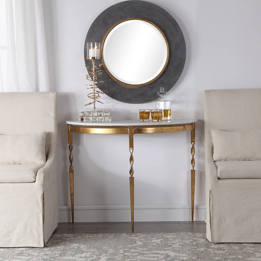 Uttermost Imelda Demilune Console Table LIVING ROOM 4 Uttermost Imelda Demilune Console Table LIVING ROOM