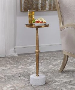 Side & End Tables Uttermost Miriam Round Accent Table 8 Side & End Tables Uttermost Miriam Round Accent Table