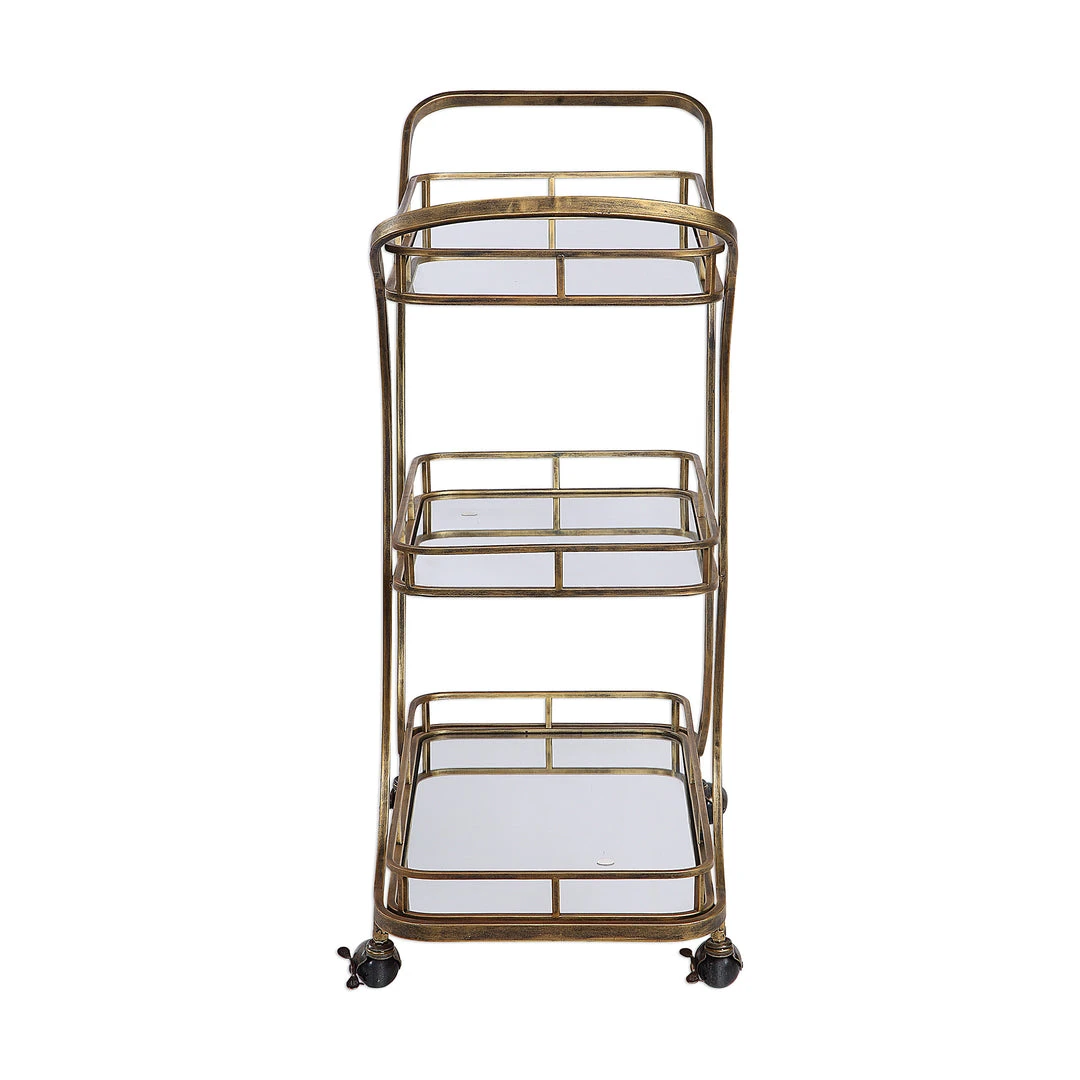 Uttermost Stassi Gold Serving Cart Carts & Bar Cabinets 7 Uttermost Stassi Gold Serving Cart Carts & Bar Cabinets