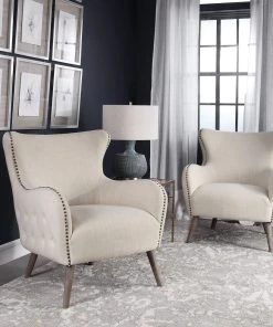 Uttermost Donya Cream Accent Chair