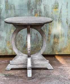 Uttermost Maiva White Side Table