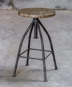 Uttermost Dalvin Industrial Pub Stool