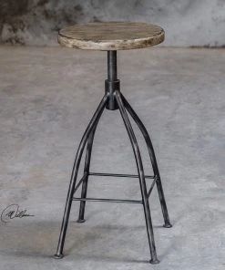Uttermost Dalvin Industrial Pub Stool