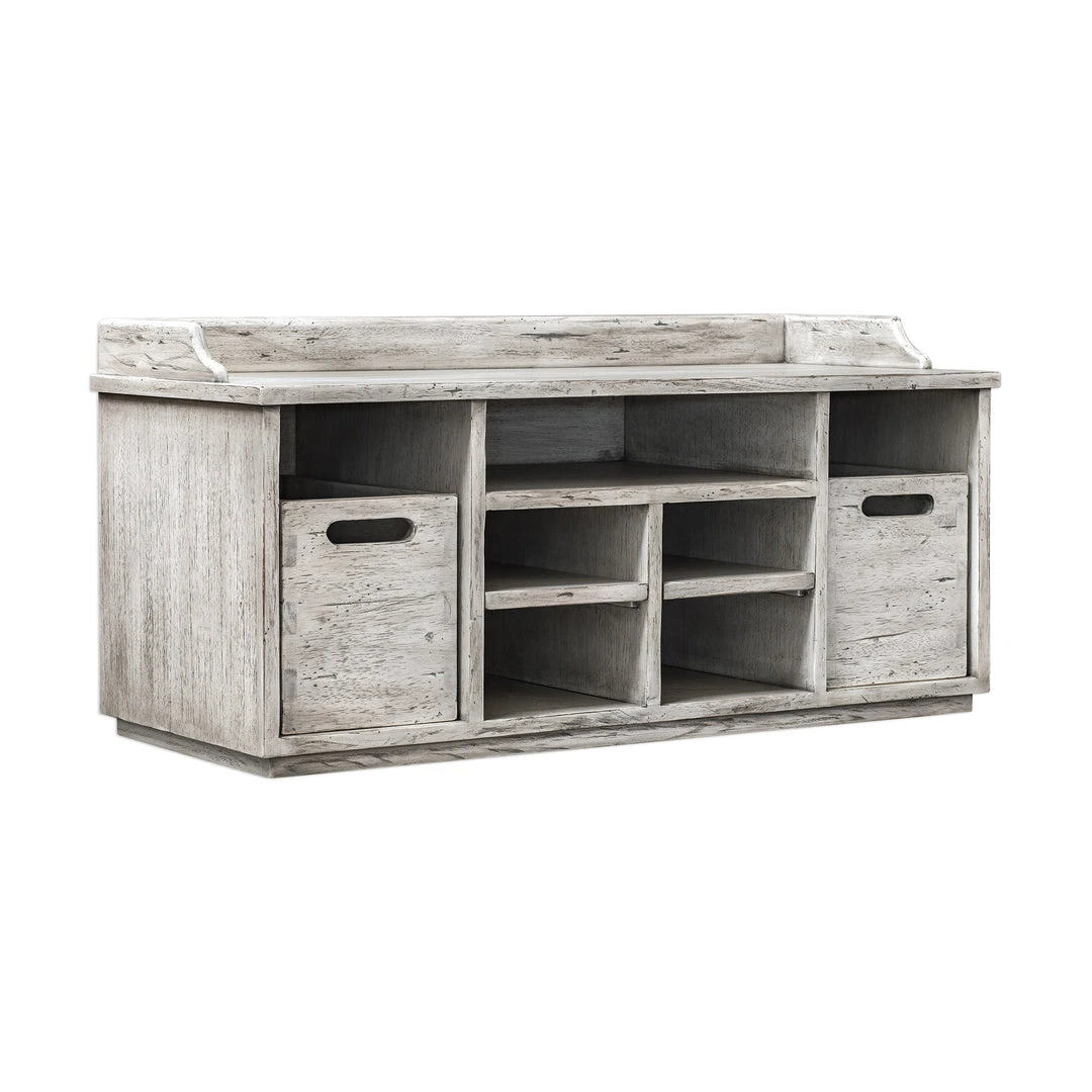 LIVING ROOM Uttermost Ardusin White Hobby Bench 5 LIVING ROOM Uttermost Ardusin White Hobby Bench