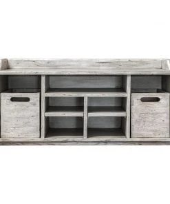 LIVING ROOM Uttermost Ardusin White Hobby Bench