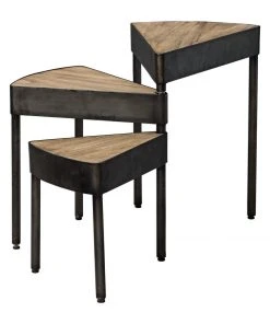 Uttermost Akito Swivel Nesting Table Side & End Tables