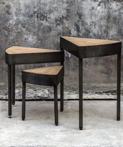 Uttermost Akito Swivel Nesting Table Side & End Tables