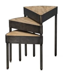 Uttermost Akito Swivel Nesting Table Side & End Tables