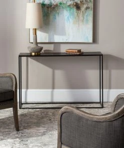 LIVING ROOM Uttermost Coreene Industrial Console Table